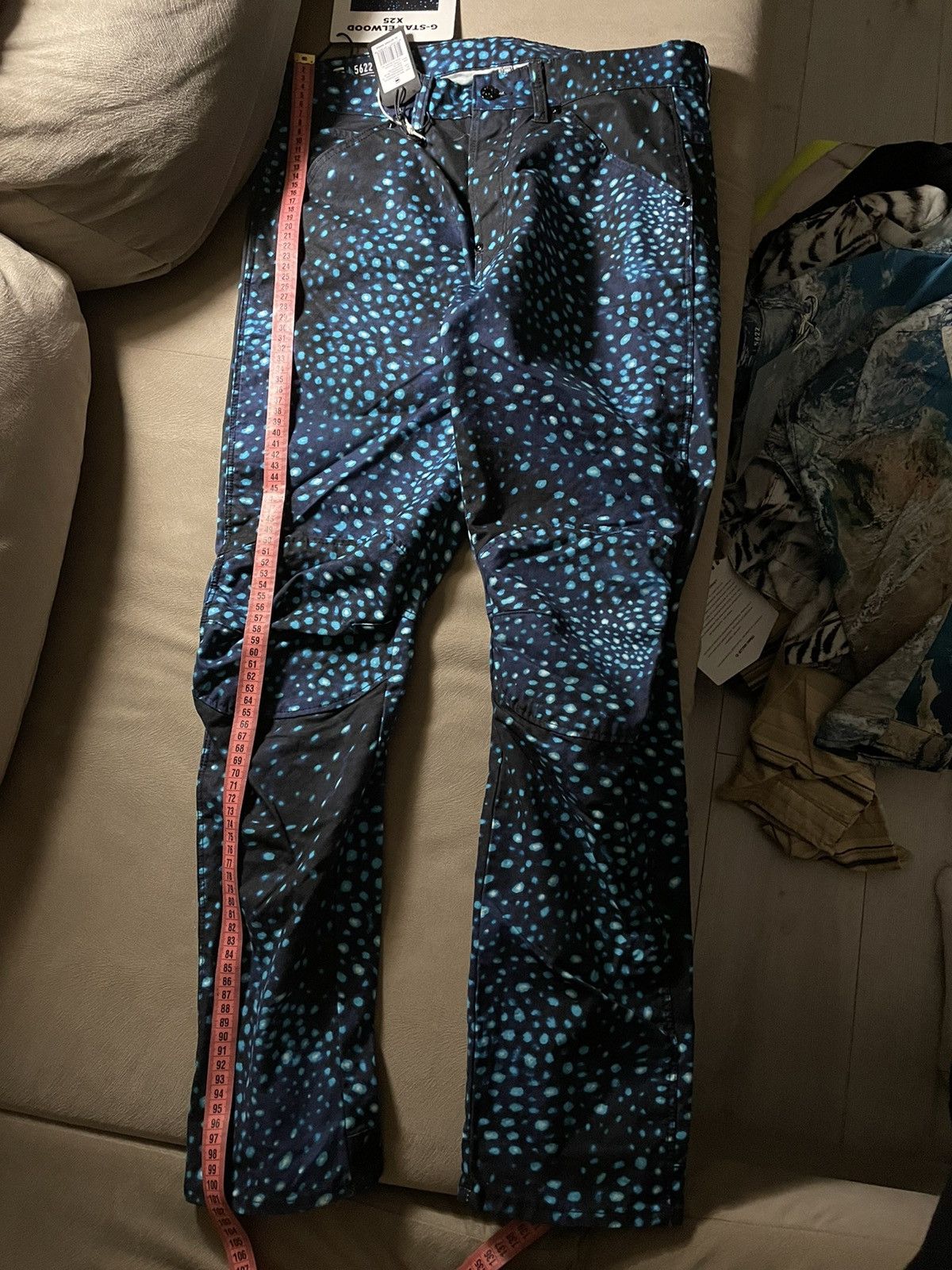 Pharrell G Star Whale Shark Print Pants Size US 32 / EU 48 - 9 Thumbnail