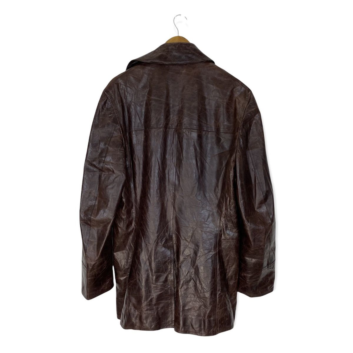 Costume National NICE DESIGN COSTUME HOMME DOUBLE BREAST LEATHER JACKET Size US S / EU 44-46 / 1 - 2 Thumbnail