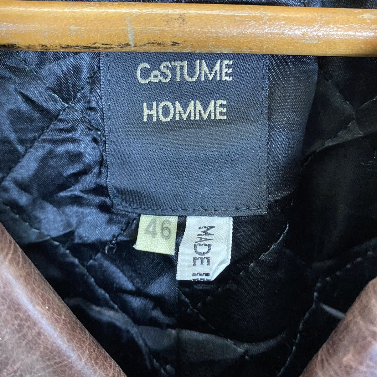 Costume National NICE DESIGN COSTUME HOMME DOUBLE BREAST LEATHER JACKET Size US S / EU 44-46 / 1 - 12 Thumbnail