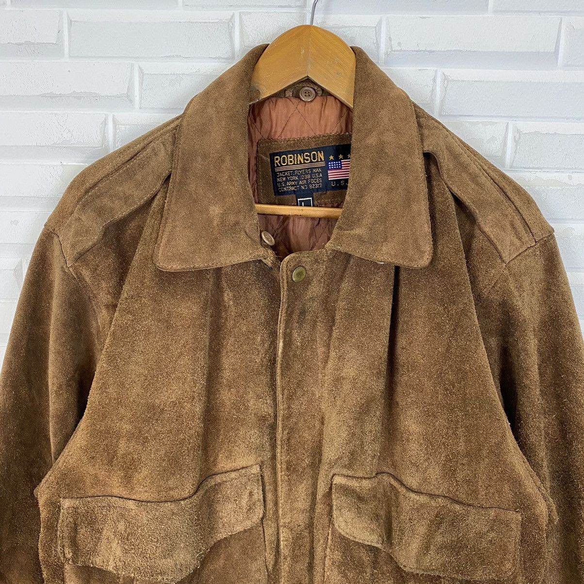 Robinson Les Bains ROBINSON FLYER JACKET SUEDE LEATHER JACKET Size US M / EU 48-50 / 2 - 6 Thumbnail