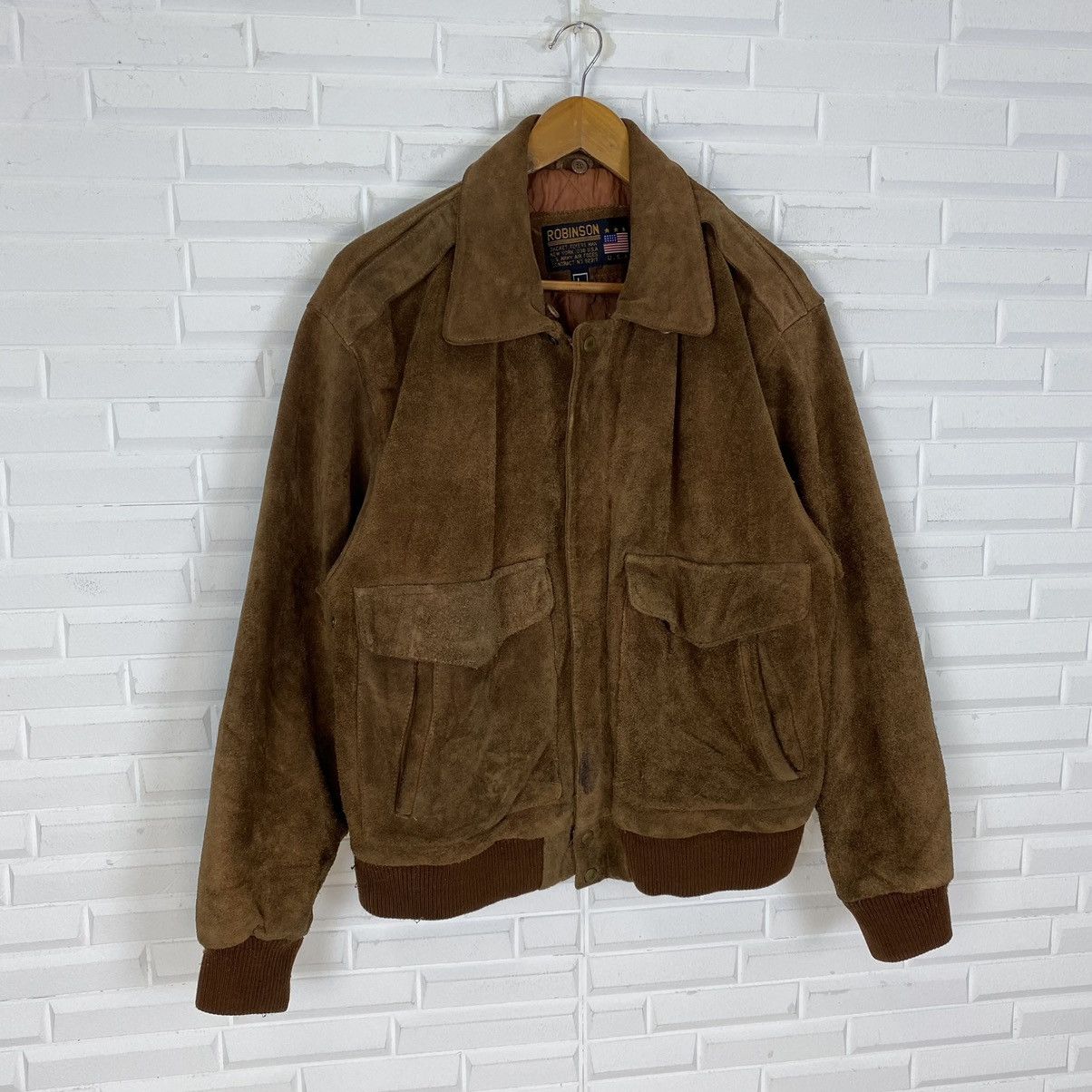 Robinson Les Bains ROBINSON FLYER JACKET SUEDE LEATHER JACKET Size US M / EU 48-50 / 2 - 3 Thumbnail