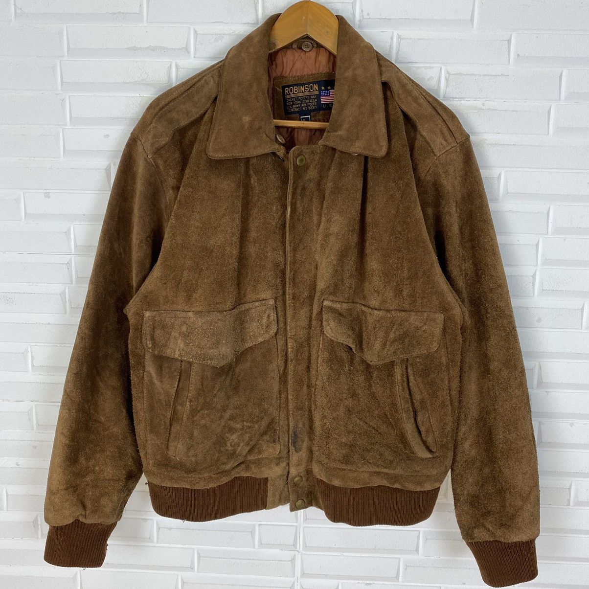 Robinson Les Bains ROBINSON FLYER JACKET SUEDE LEATHER JACKET Size US M / EU 48-50 / 2 - 5 Thumbnail