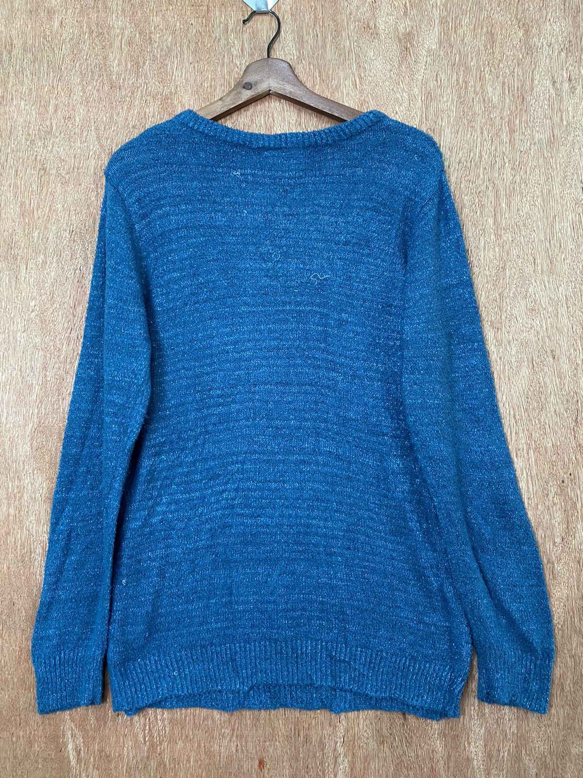 Homespun Knitwear × Japanese Brand Shoo La Rue Blue Knitwear knit Sweaters #B566 Size US L / EU 52-54 / 3 - 6 Thumbnail