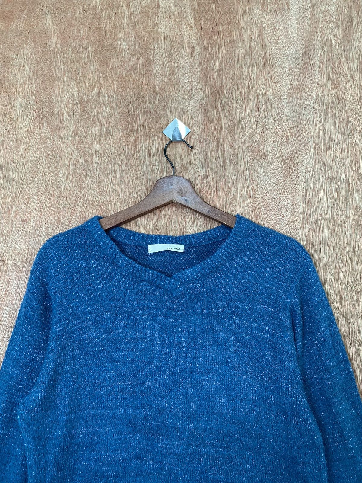 Homespun Knitwear × Japanese Brand Shoo La Rue Blue Knitwear knit Sweaters #B566 Size US L / EU 52-54 / 3 - 2 Thumbnail