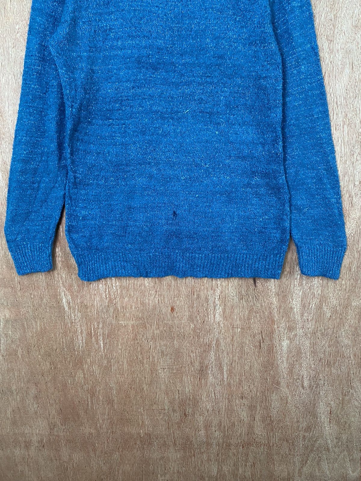 Homespun Knitwear × Japanese Brand Shoo La Rue Blue Knitwear knit Sweaters #B566 Size US L / EU 52-54 / 3 - 3 Thumbnail