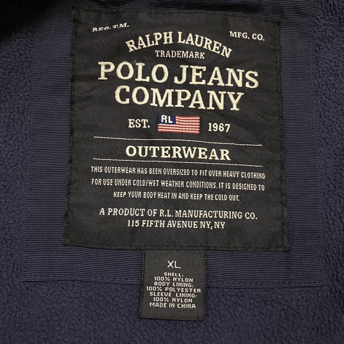 Polo Ralph Lauren × Vintage Vintage Polo Jeans Co. Ralph Lauren Jacket Size US XL / EU 56 / 4 - 13 Thumbnail