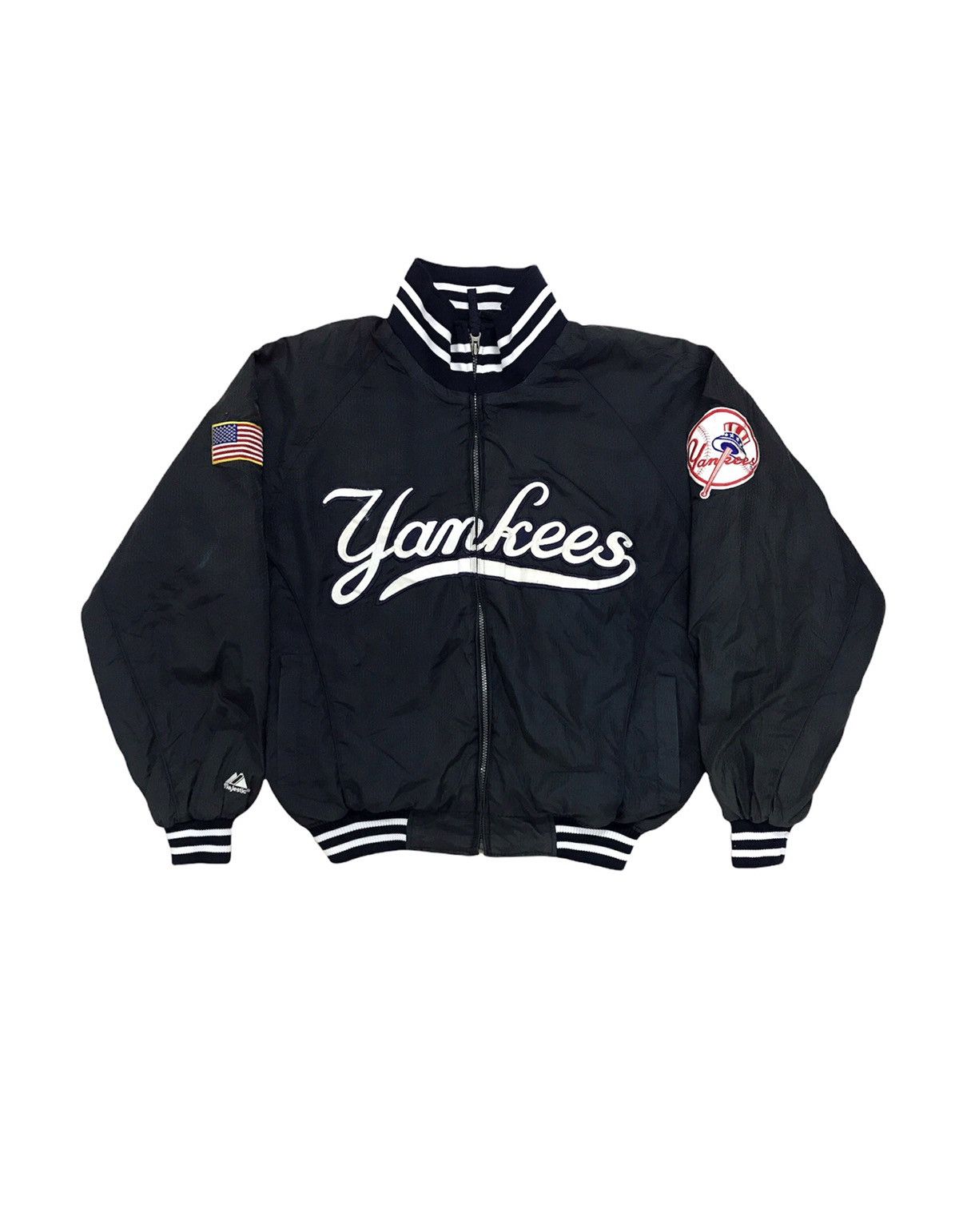 Vintage Majestic Varsity Jacket XL 90s Bomber MLB New York 