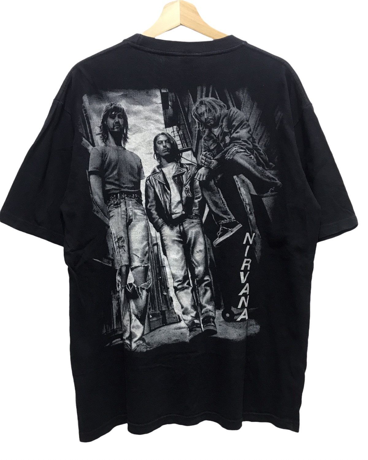 Band Tees × Vintage LAST DROP‼️Vintage 90s Bootleg Nirvana Tshirt Size US XL / EU 56 / 4 - 2 Thumbnail
