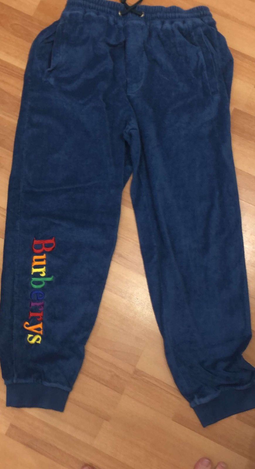 Burberry rainbow logo store sweatpants