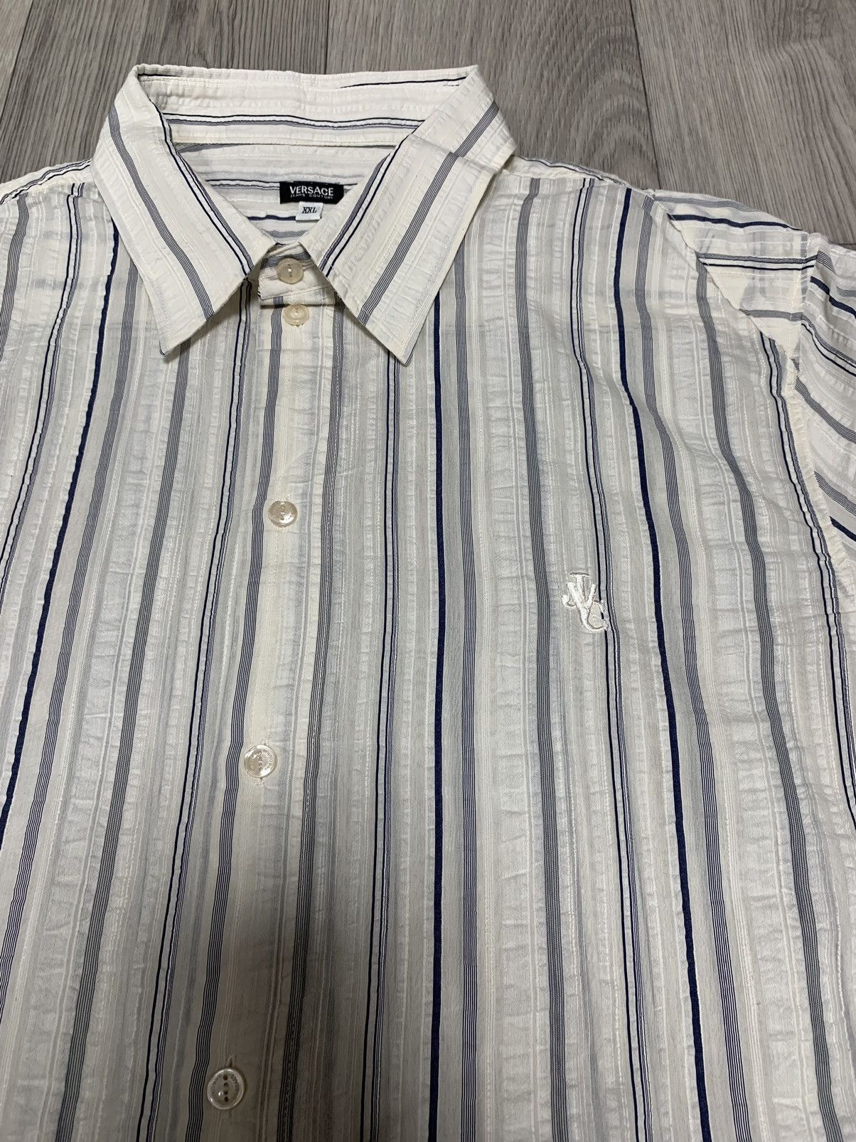 Versace × Versace Jeans Couture × Vintage Versace jeans couture short sleeved shirt Vintage Size US XXL / EU 58 / 5 - 2 Thumbnail