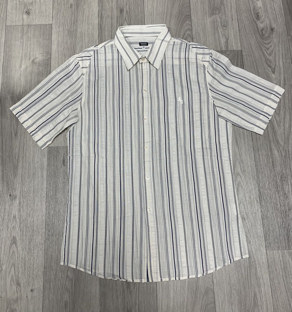 Versace × Versace Jeans Couture × Vintage Versace jeans couture short sleeved shirt Vintage Size US XXL / EU 58 / 5 - 1 Thumbnail
