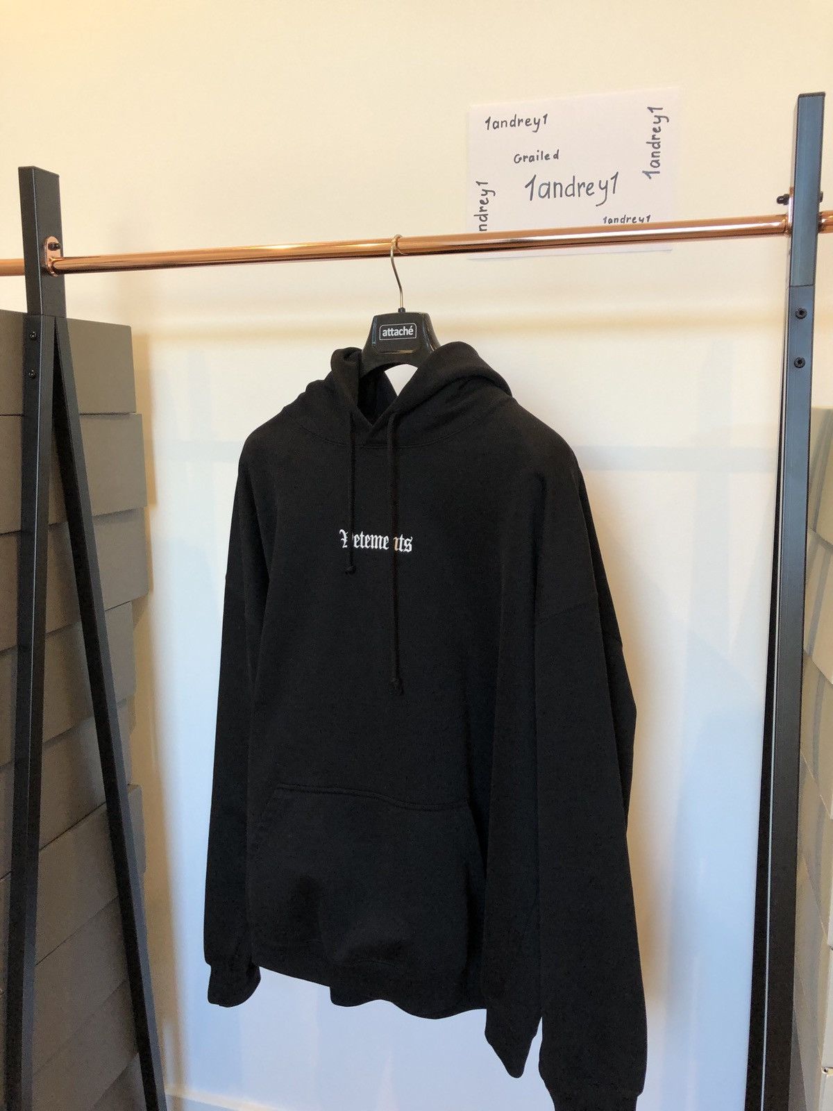 Vetements Ramstein Germany Embroidered Hoodie