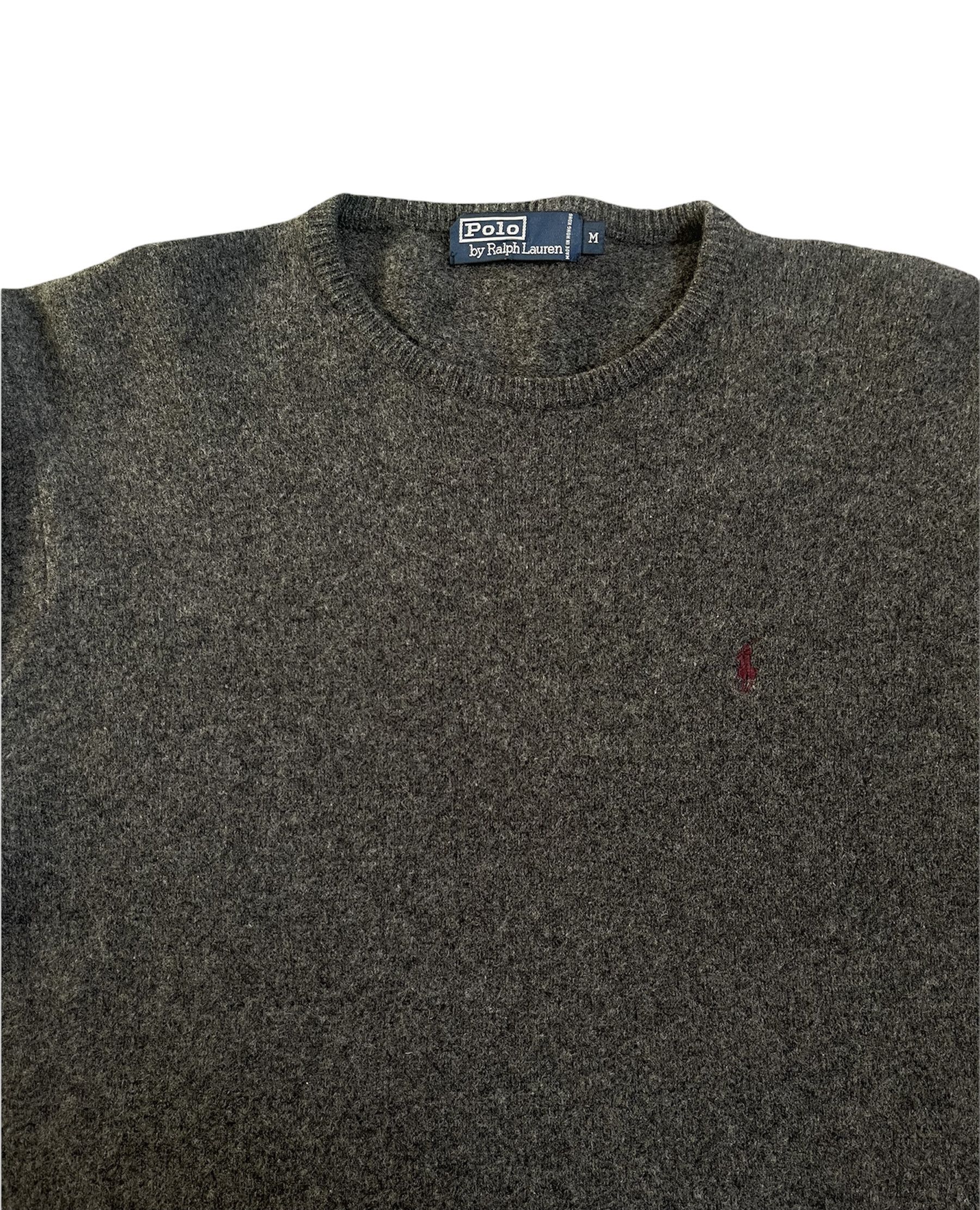 Polo Ralph Lauren Sweater jumper wool ralph Lauren size M burgundy logo Size US M / EU 48-50 / 2 - 2 Thumbnail