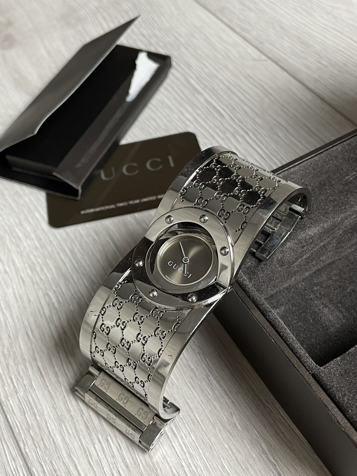 Gucci × Vintage Gucci monogram silver watch Size ONE SIZE - 13 Thumbnail