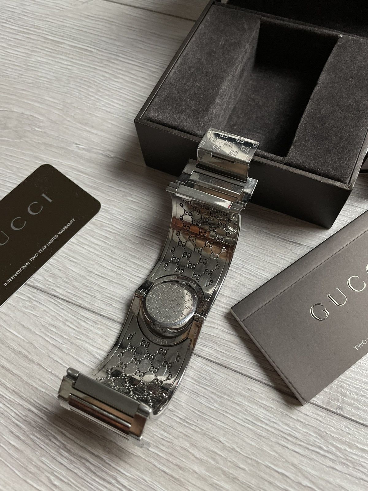 Gucci × Vintage Gucci monogram silver watch Size ONE SIZE - 10 Thumbnail