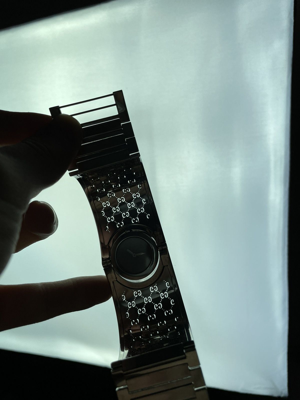 Gucci × Vintage Gucci monogram silver watch Size ONE SIZE - 11 Thumbnail