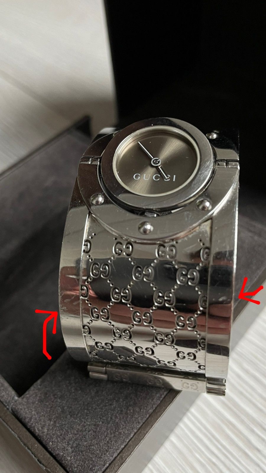 Gucci × Vintage Gucci monogram silver watch Size ONE SIZE - 15 Thumbnail
