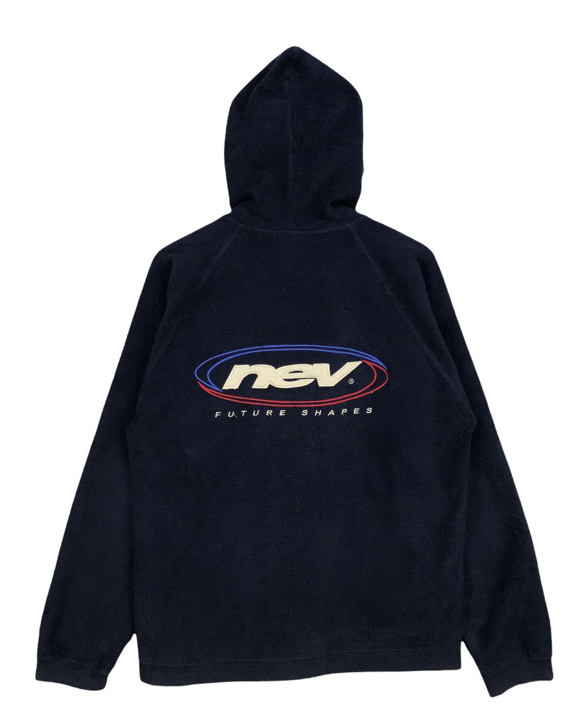 💥RARE💥VINTAGE NEV SHAPES EMBROIDERY LOGO HOODIE FLEECE