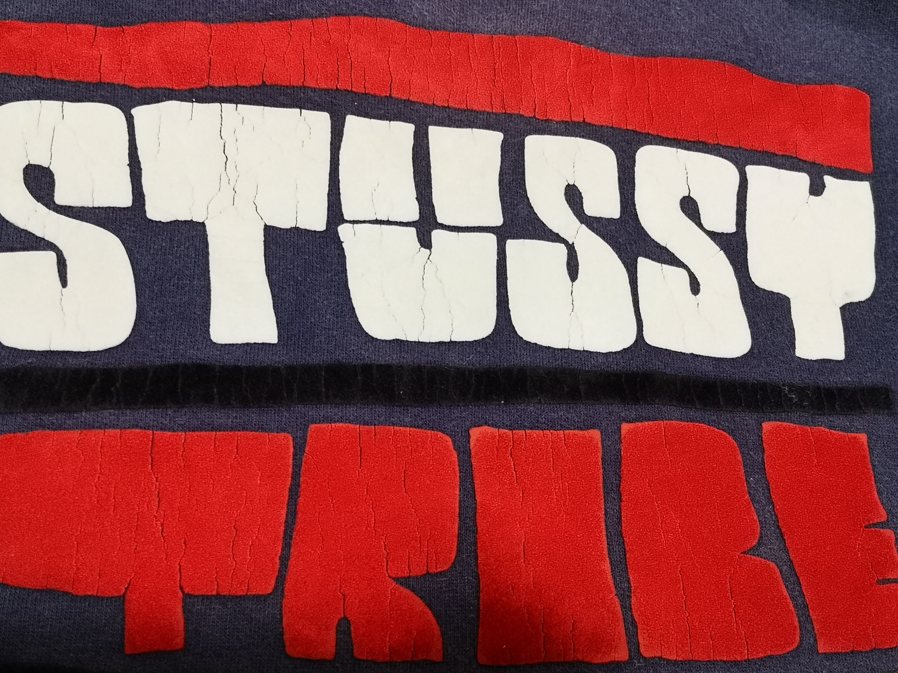 Stussy × Vintage Stussy tribe sweatshirt sun faded Size US L / EU 52-54 / 3 - 5 Thumbnail