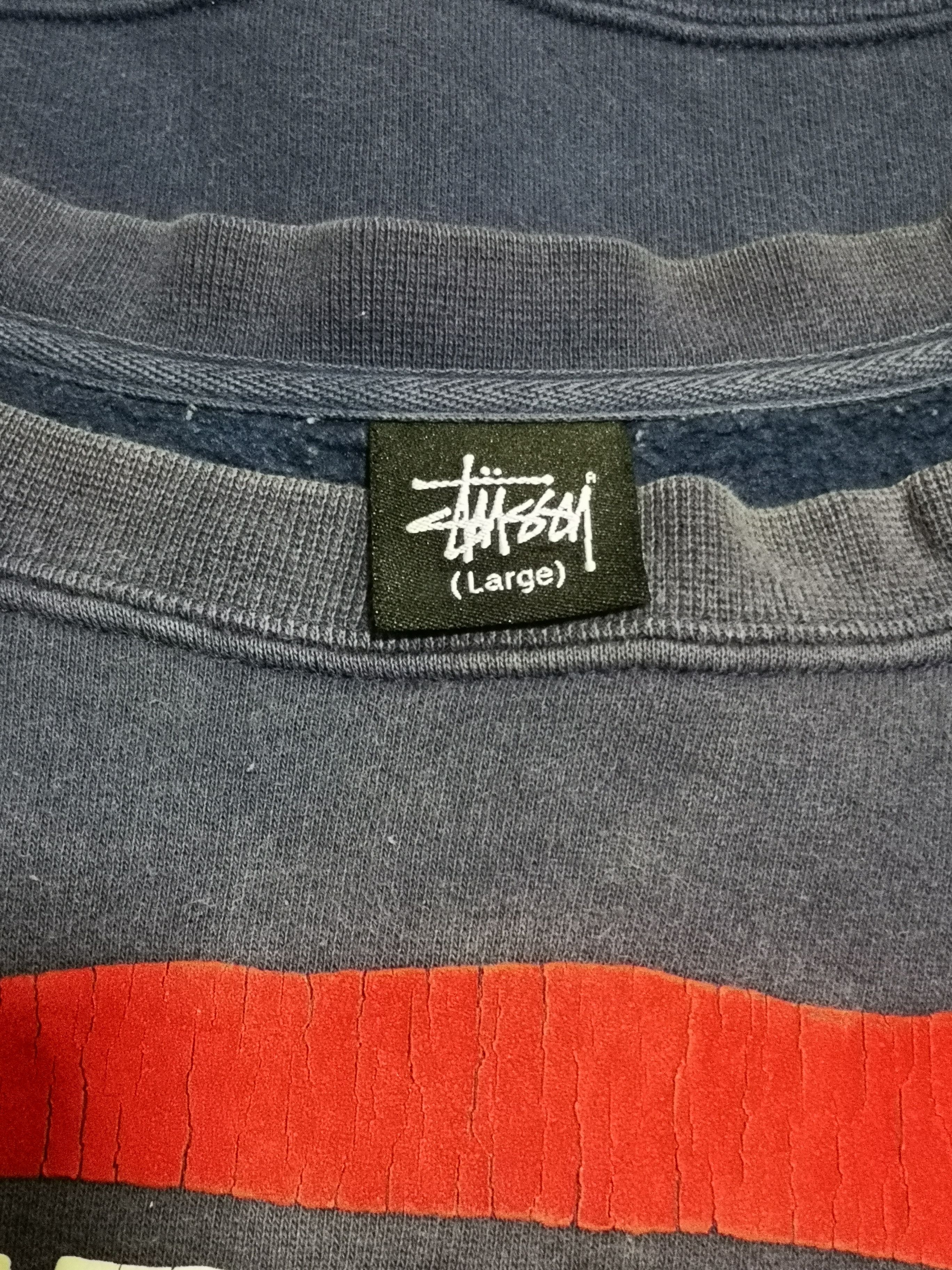 Stussy × Vintage Stussy tribe sweatshirt sun faded Size US L / EU 52-54 / 3 - 4 Thumbnail