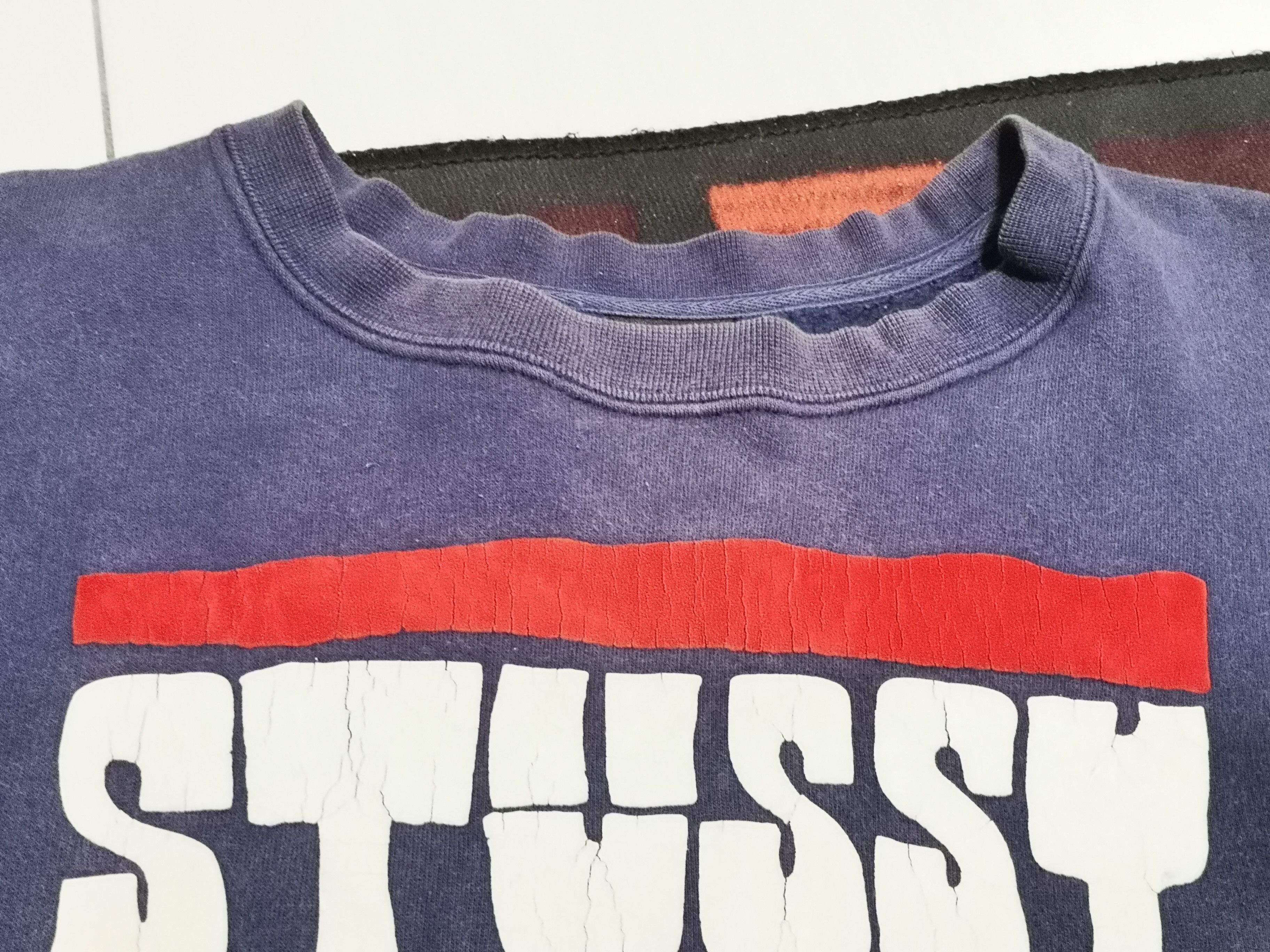 Stussy × Vintage Stussy tribe sweatshirt sun faded Size US L / EU 52-54 / 3 - 10 Thumbnail