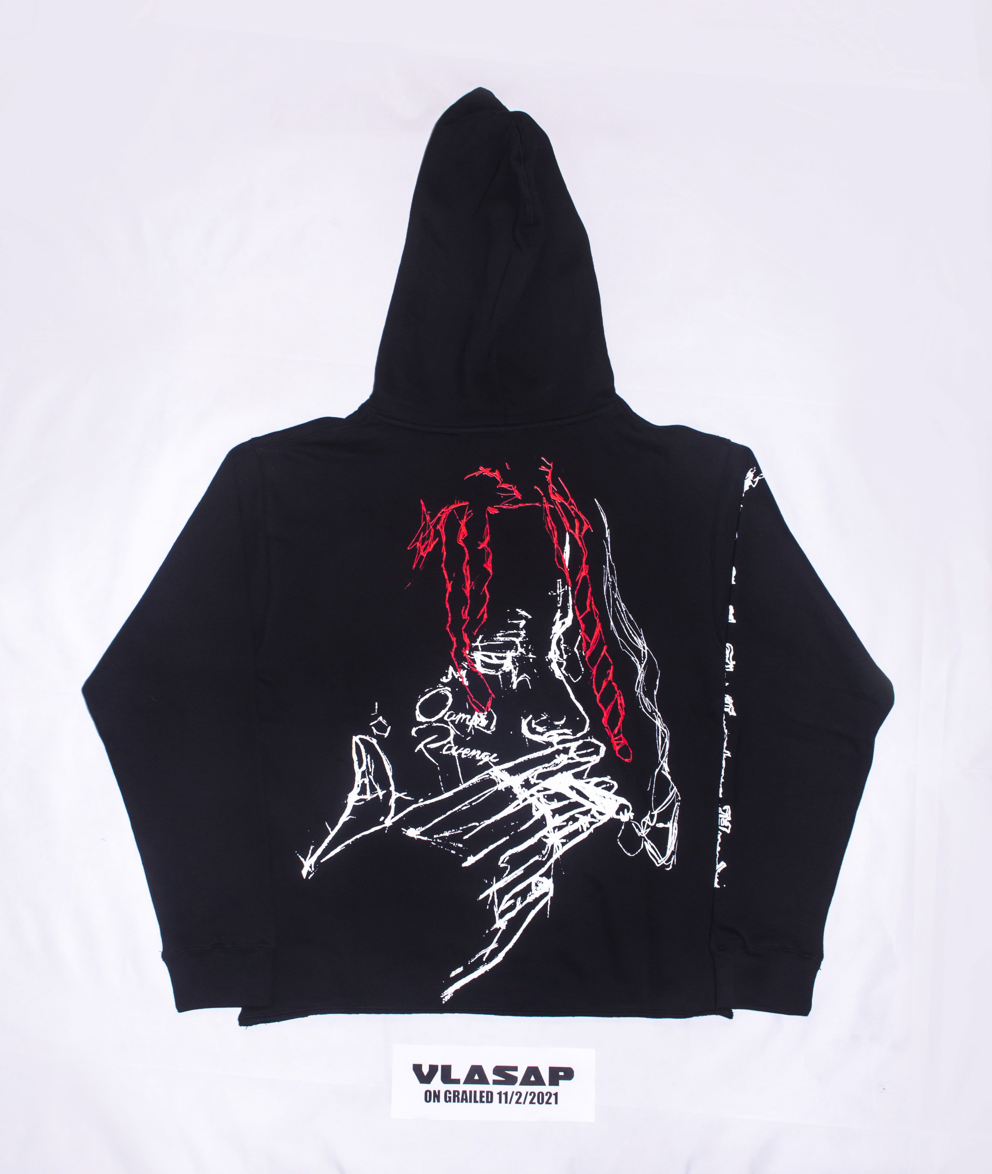 Revenge Revenge x Trippie Redd Arch Smoking Hoodie Black XXL Grailed
