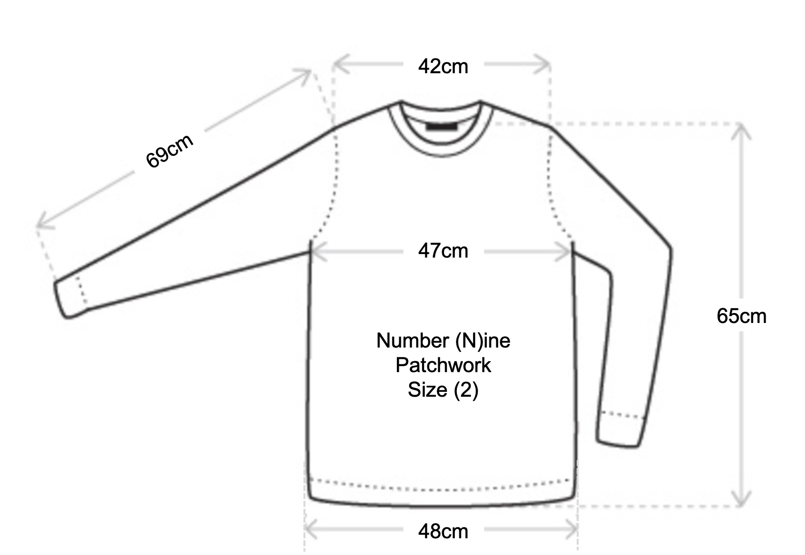 Number (N)ine Number (N)ine Long Sleeve Patchwork T-shirt | Grailed