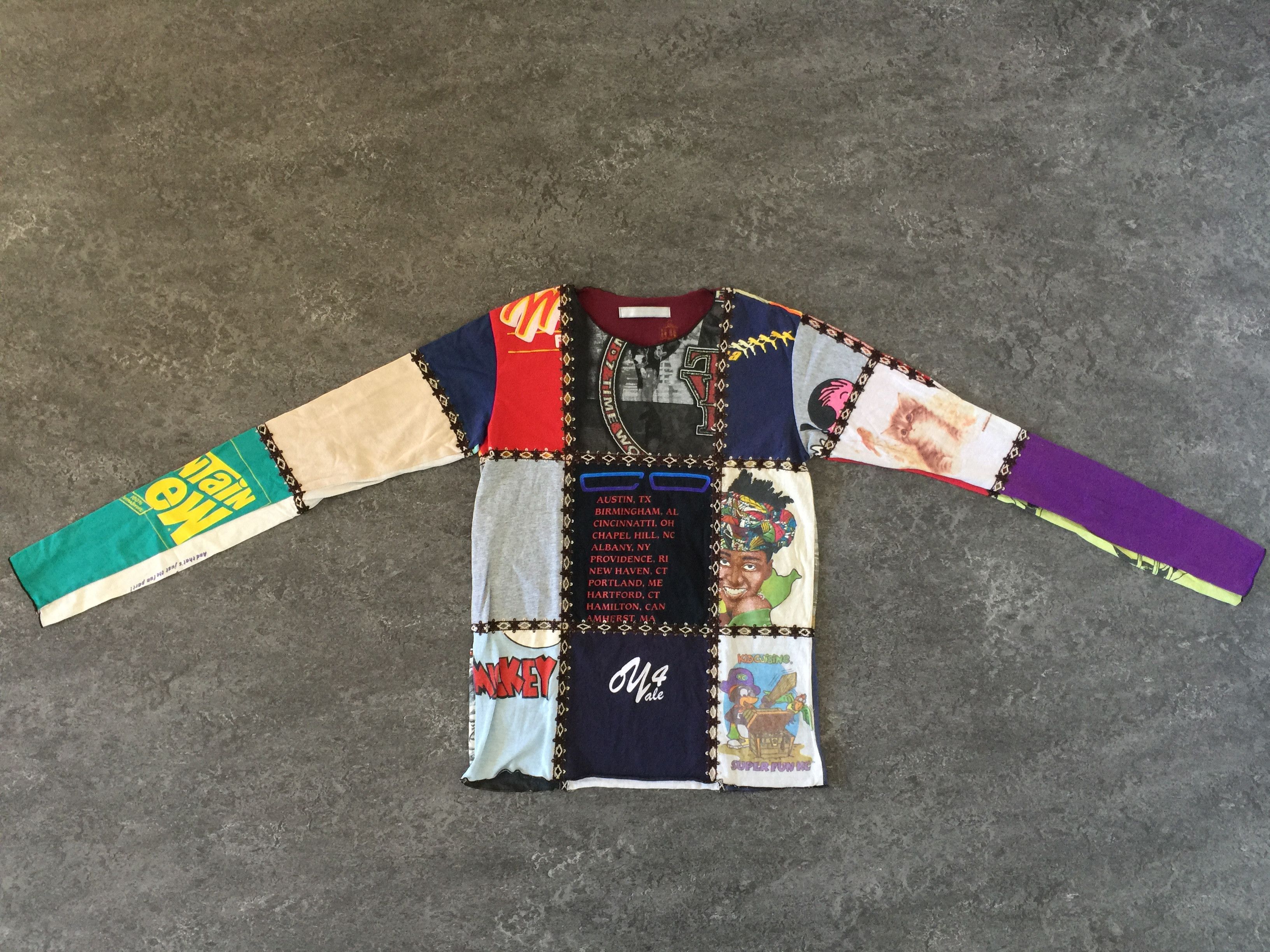 Number (N)ine Number (N)ine Long Sleeve Patchwork T-shirt | Grailed