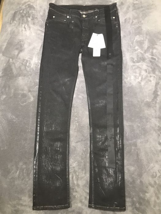 Rick Owens NWT Rick Owens Foil Waxed Tyrone Denim | Grailed