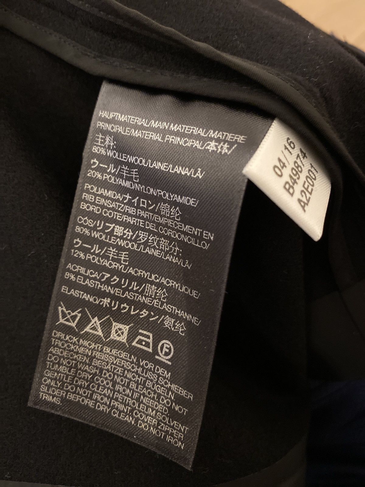 Adidas Y-3 Black Wool Bomber with Knit Sleeves Size US XS / EU 42 / 0 - 9 Thumbnail