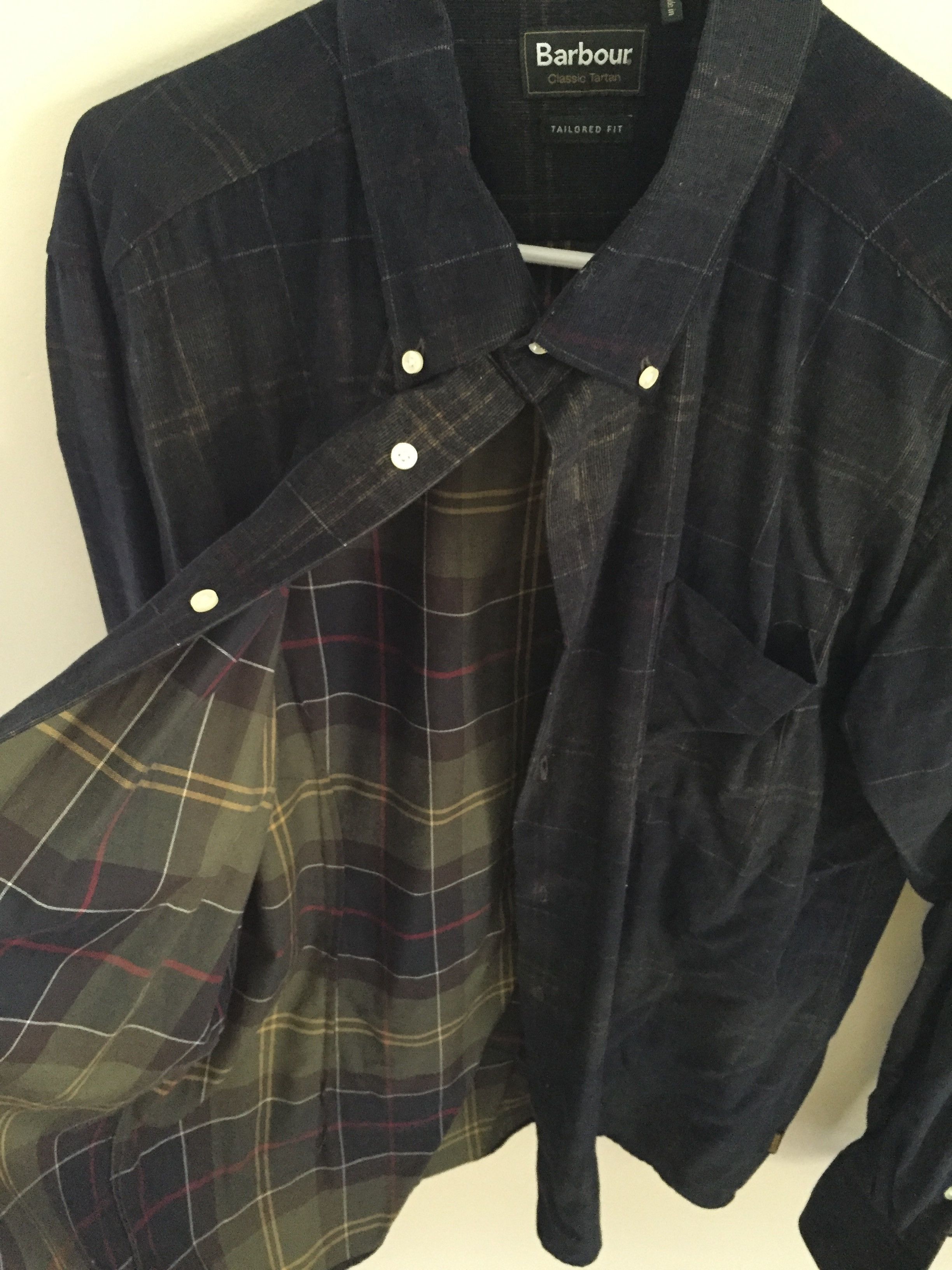 Barbour Lined Plaid Corduroy Barbour Button-Up shirt Size US L / EU 52-54 / 3 - 1 Thumbnail