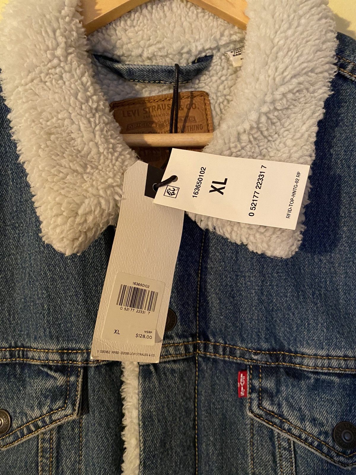 Levi’s shearling denim jacket