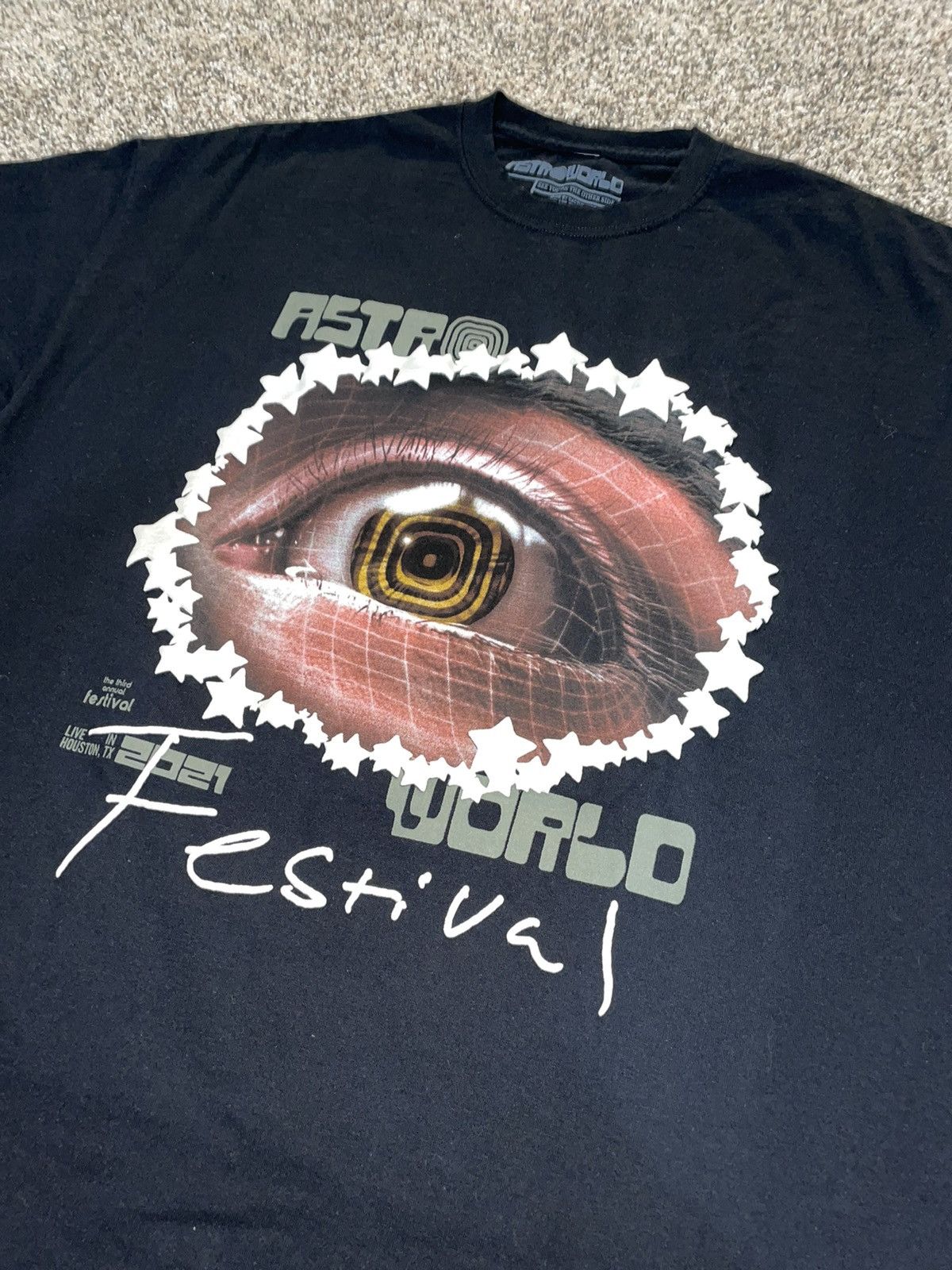 Travis Scott Travis Scott astroworld festival 2021 tee Size US XL / EU 56 / 4 - 2 Thumbnail