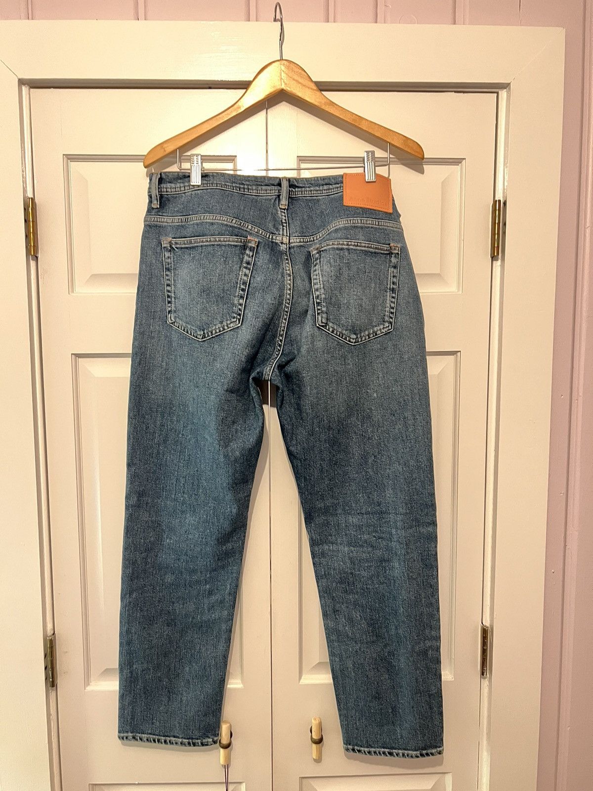 Acne Studios Acne Studios River Mid Blue Denim Jeans Size US 33 - 2 Thumbnail