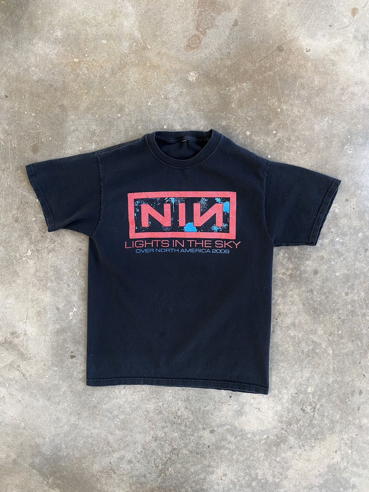 Vintage Vintage Nine Inch Nails Lights In The Sky Tee Black Medium Size US M / EU 48-50 / 2 - 1 Thumbnail