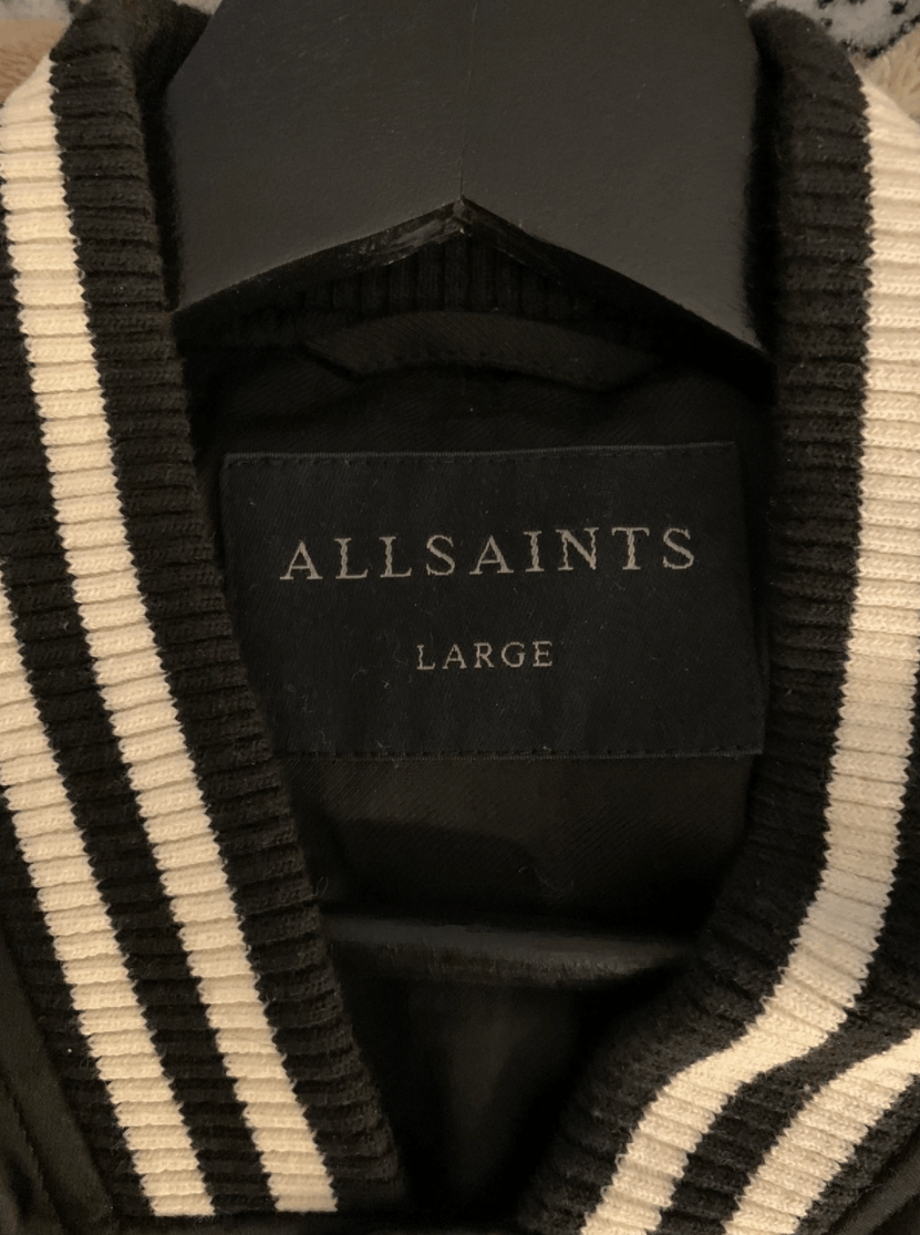 Allsaints Allsaints black varsity Jacket Size US L / EU 52-54 / 3 - 4 Thumbnail