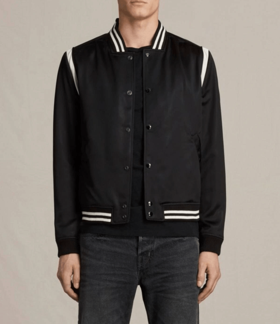 Allsaints Allsaints black varsity Jacket Size US L / EU 52-54 / 3 - 5 Thumbnail