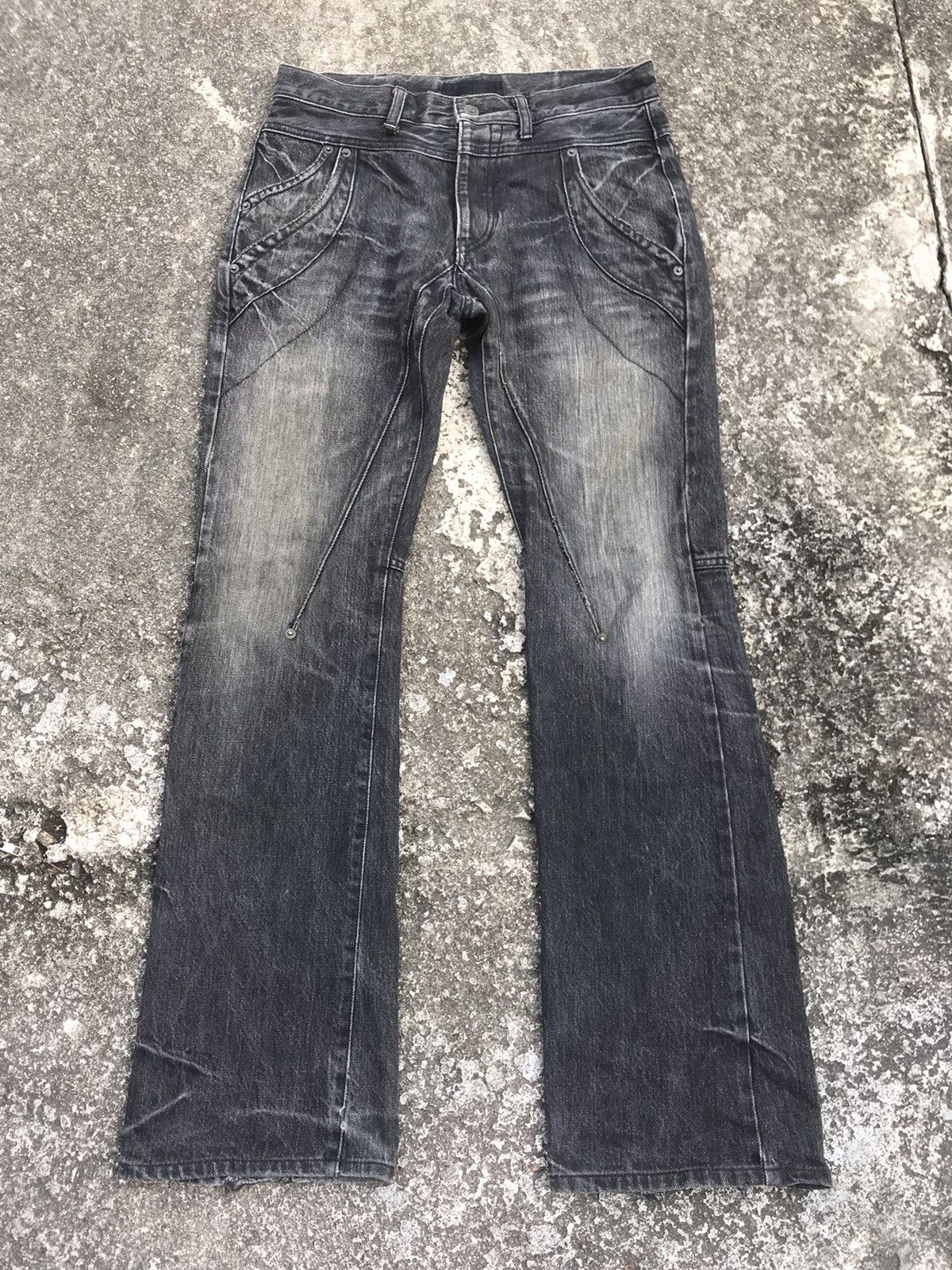 jack rose damage denim pants y2k grunge
