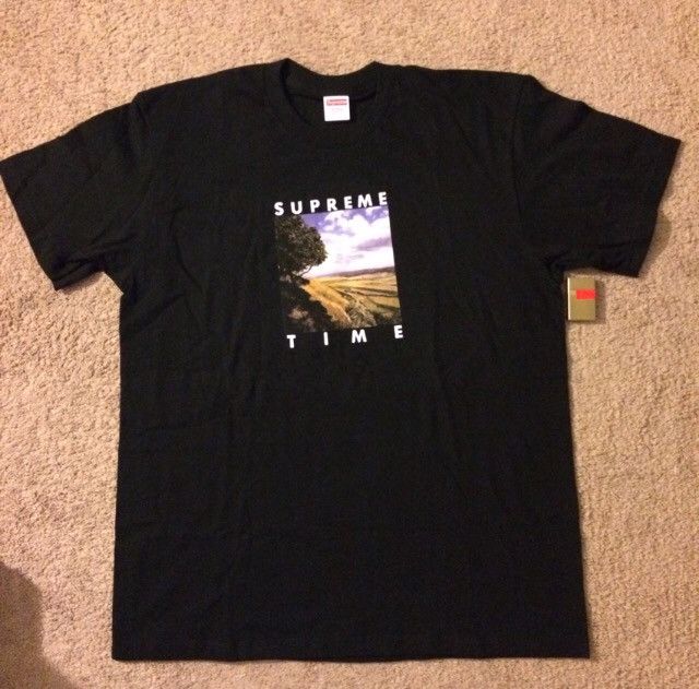 Supreme Supreme Time Tee Black Large Size US L / EU 52-54 / 3 - 1 Thumbnail