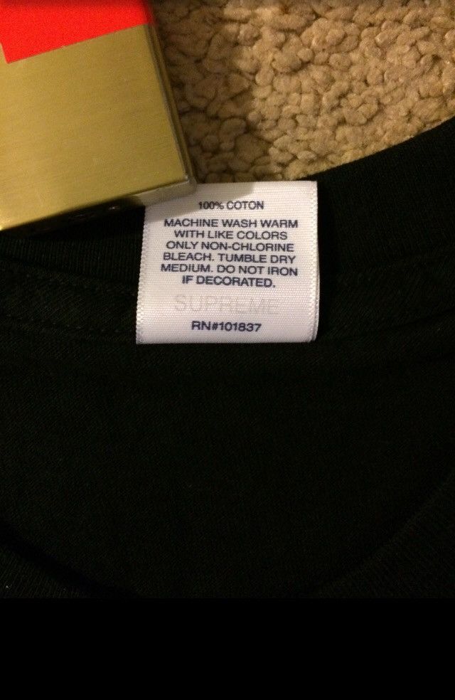 Supreme Supreme Time Tee Black Large Size US L / EU 52-54 / 3 - 3 Thumbnail