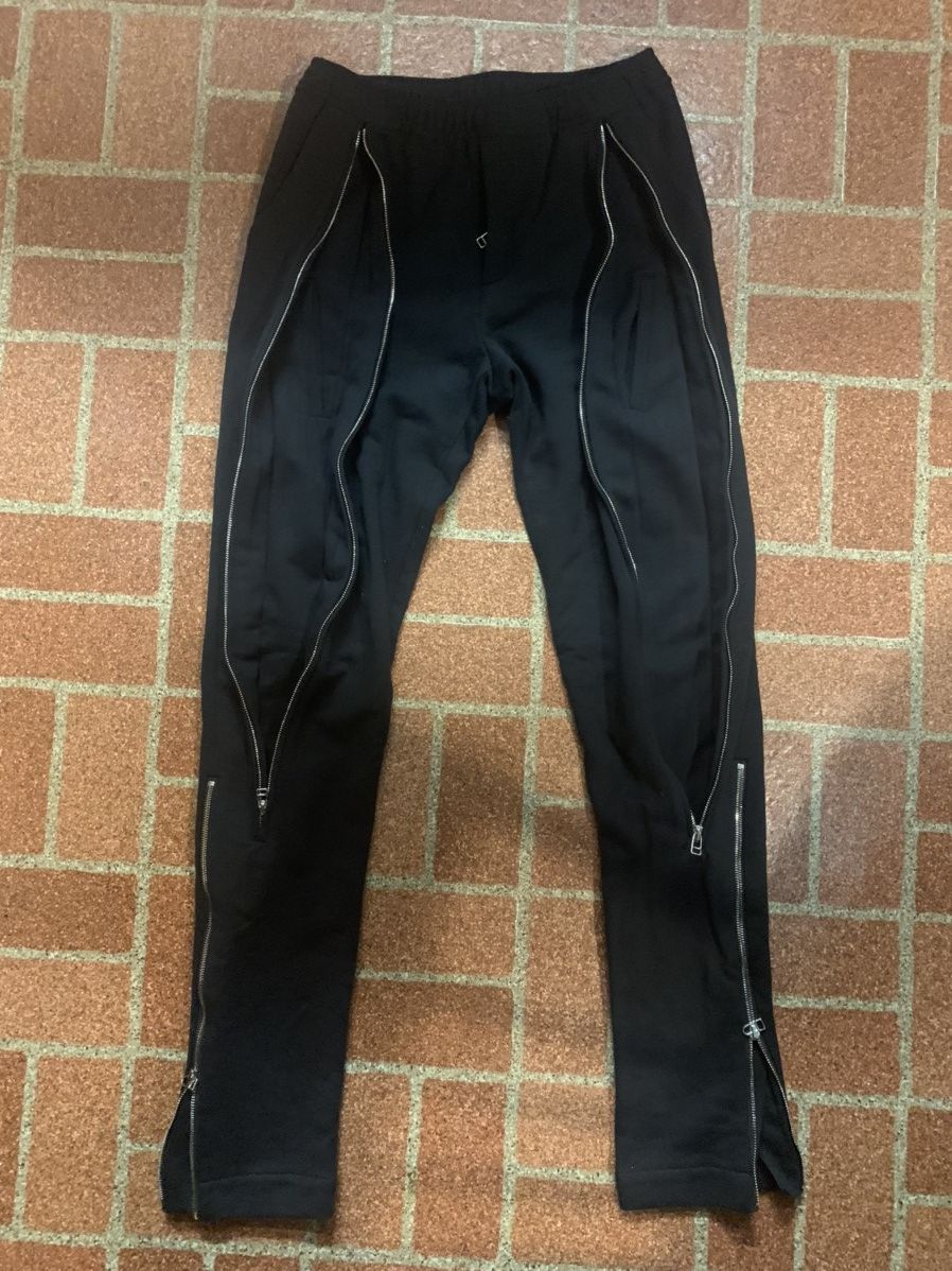 Hood By Air black zipper bondage flared baggy boot cut + slim fit Size US 30 / EU 46 - 1 Thumbnail