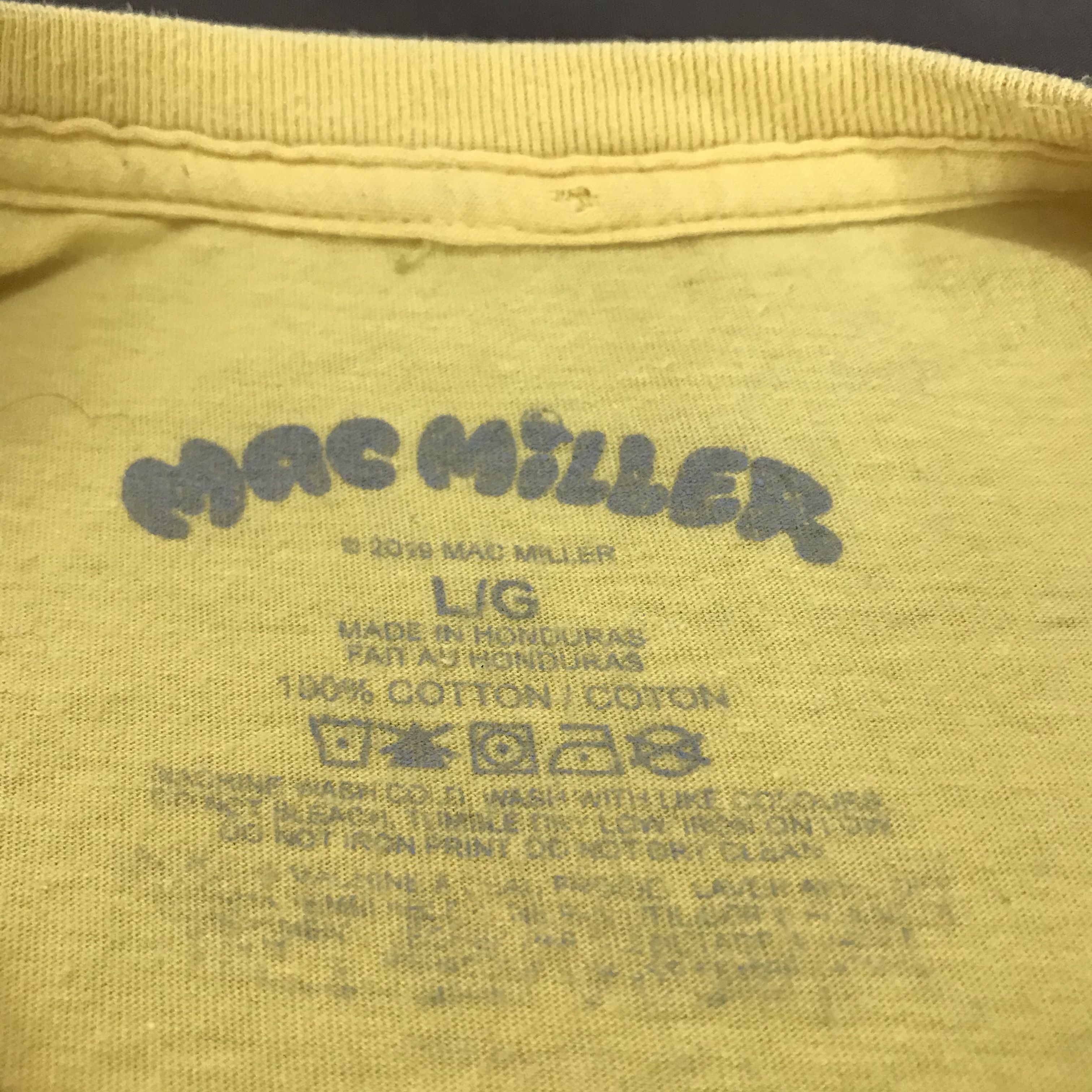 Mac Miller × Rap Tees Mac Miller Pothead Print Promo Tee Shirt Size US L / EU 52-54 / 3 - 5 Thumbnail