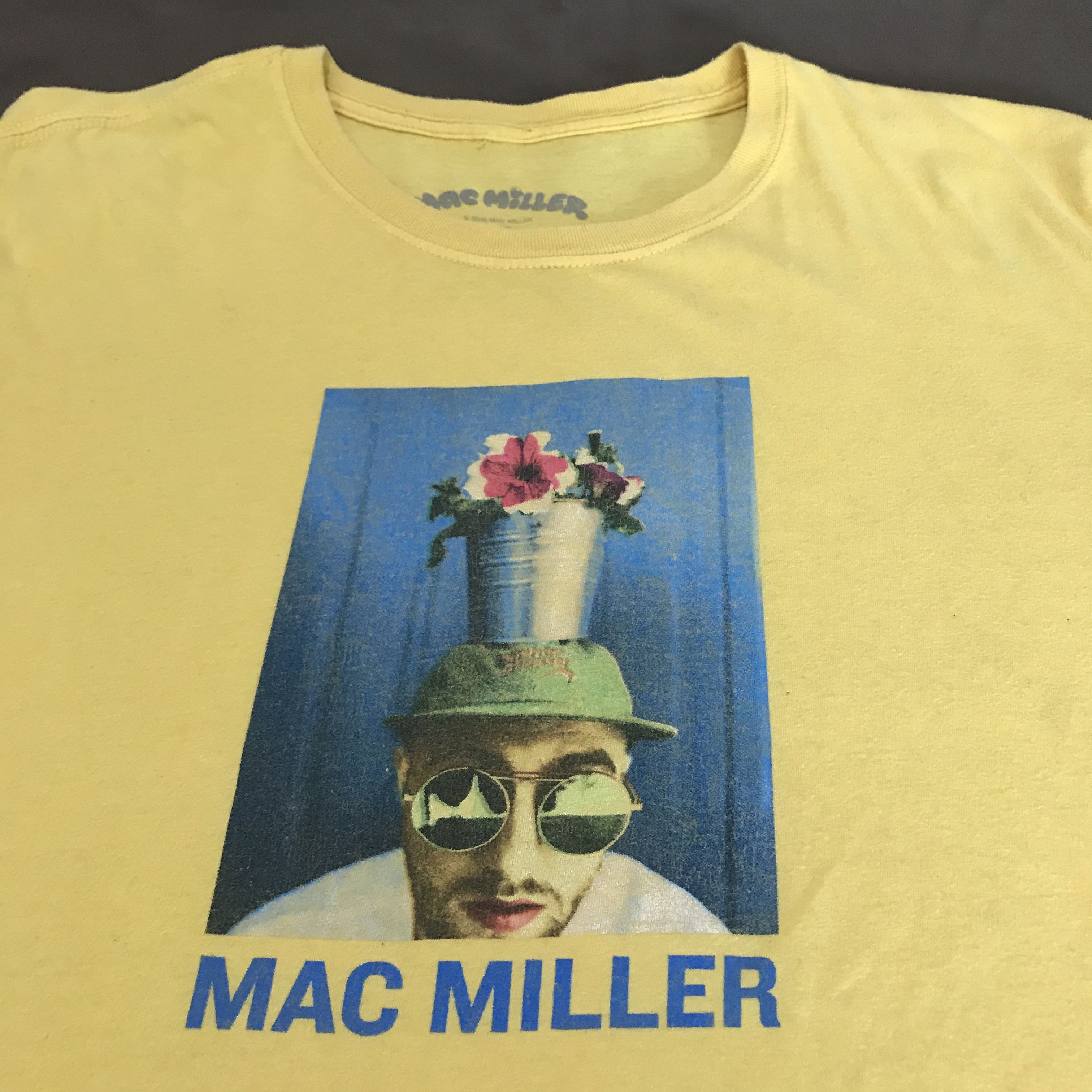 Mac Miller × Rap Tees Mac Miller Pothead Print Promo Tee Shirt Size US L / EU 52-54 / 3 - 1 Thumbnail