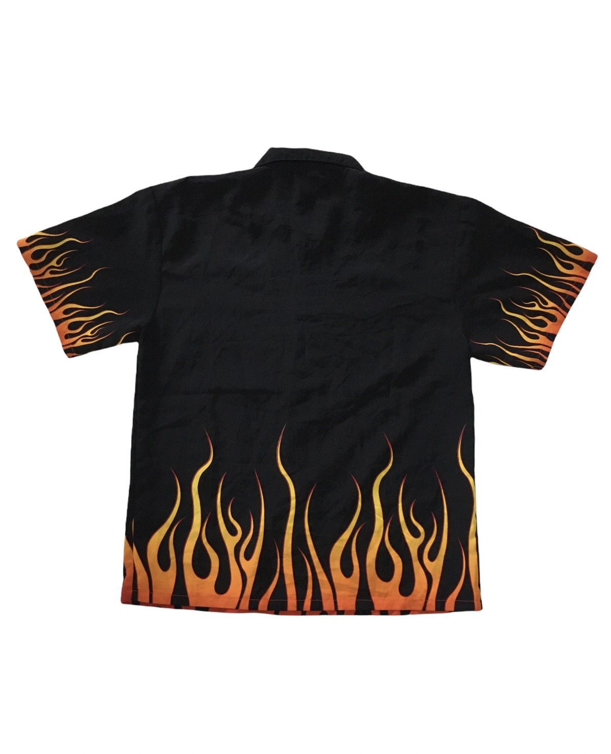 Harley Davidson × Vintage Vintage Harley Davidson Flame shirt button up Size US M / EU 48-50 / 2 - 2 Thumbnail