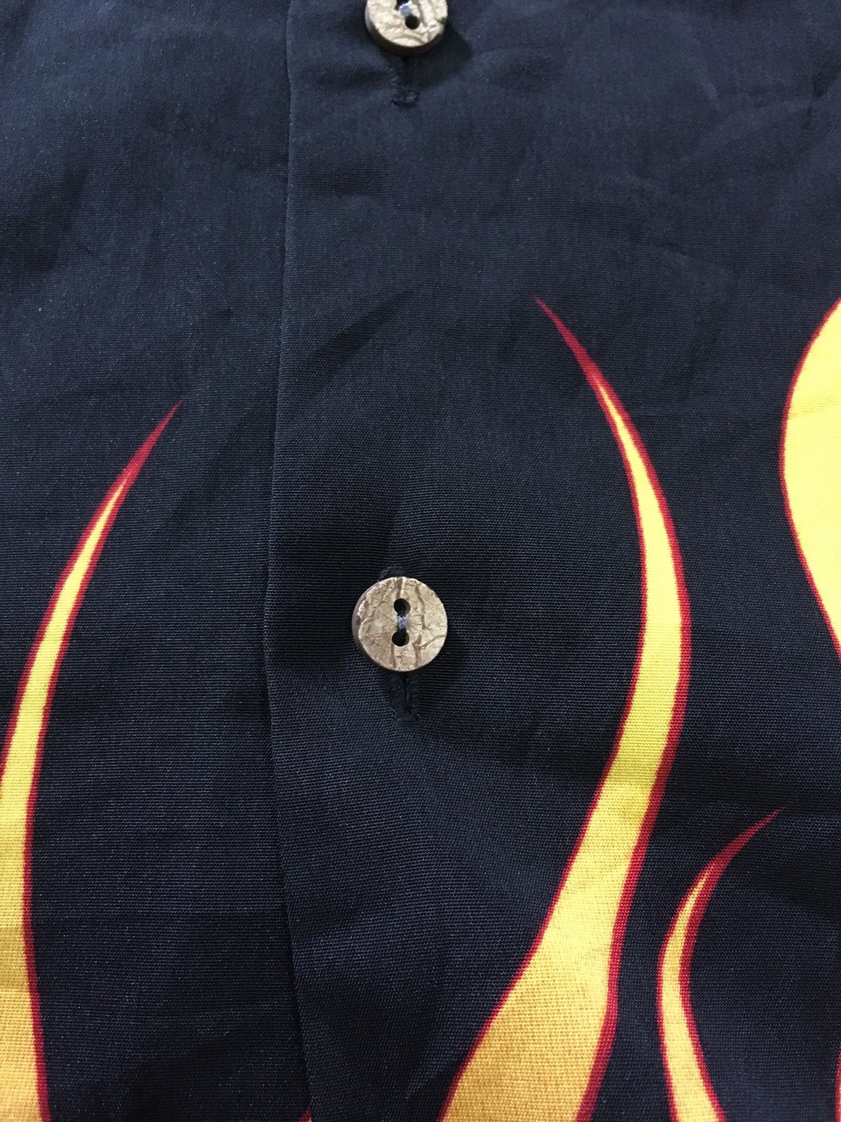 Harley Davidson × Vintage Vintage Harley Davidson Flame shirt button up Size US M / EU 48-50 / 2 - 5 Thumbnail
