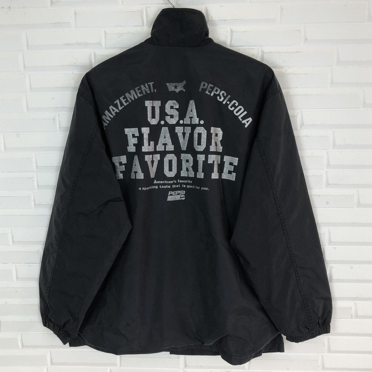 Pepsi × Vintage SPARKLING BEVERAGE PEPSI WINDBREAKER LIGHT JACKET Size US L / EU 52-54 / 3 - 7 Thumbnail