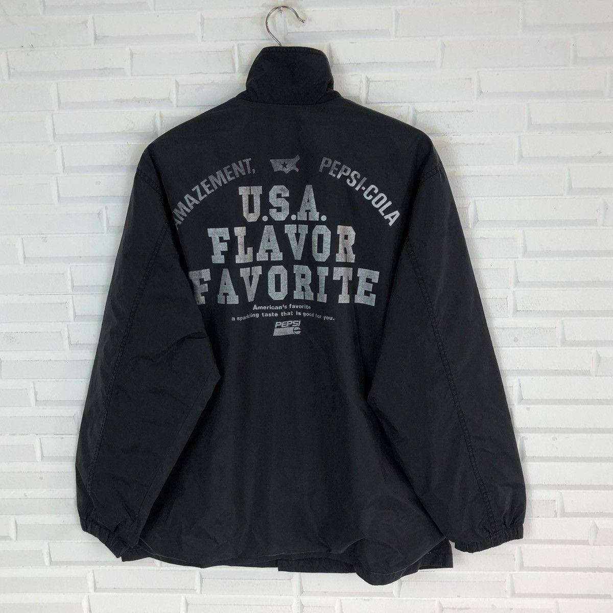Pepsi × Vintage SPARKLING BEVERAGE PEPSI WINDBREAKER LIGHT JACKET Size US L / EU 52-54 / 3 - 6 Thumbnail