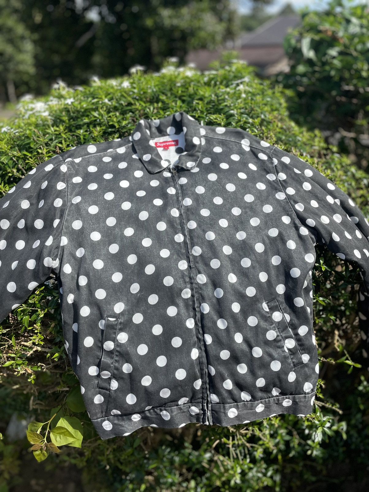 18SS Supreme Polka Dots Rayon WorkJacket