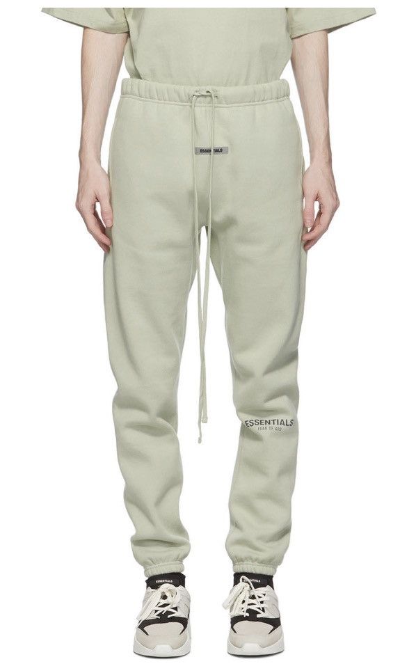 Fear of God Fear of God Essentials Alfalfa Sage Sweatpants | Grailed