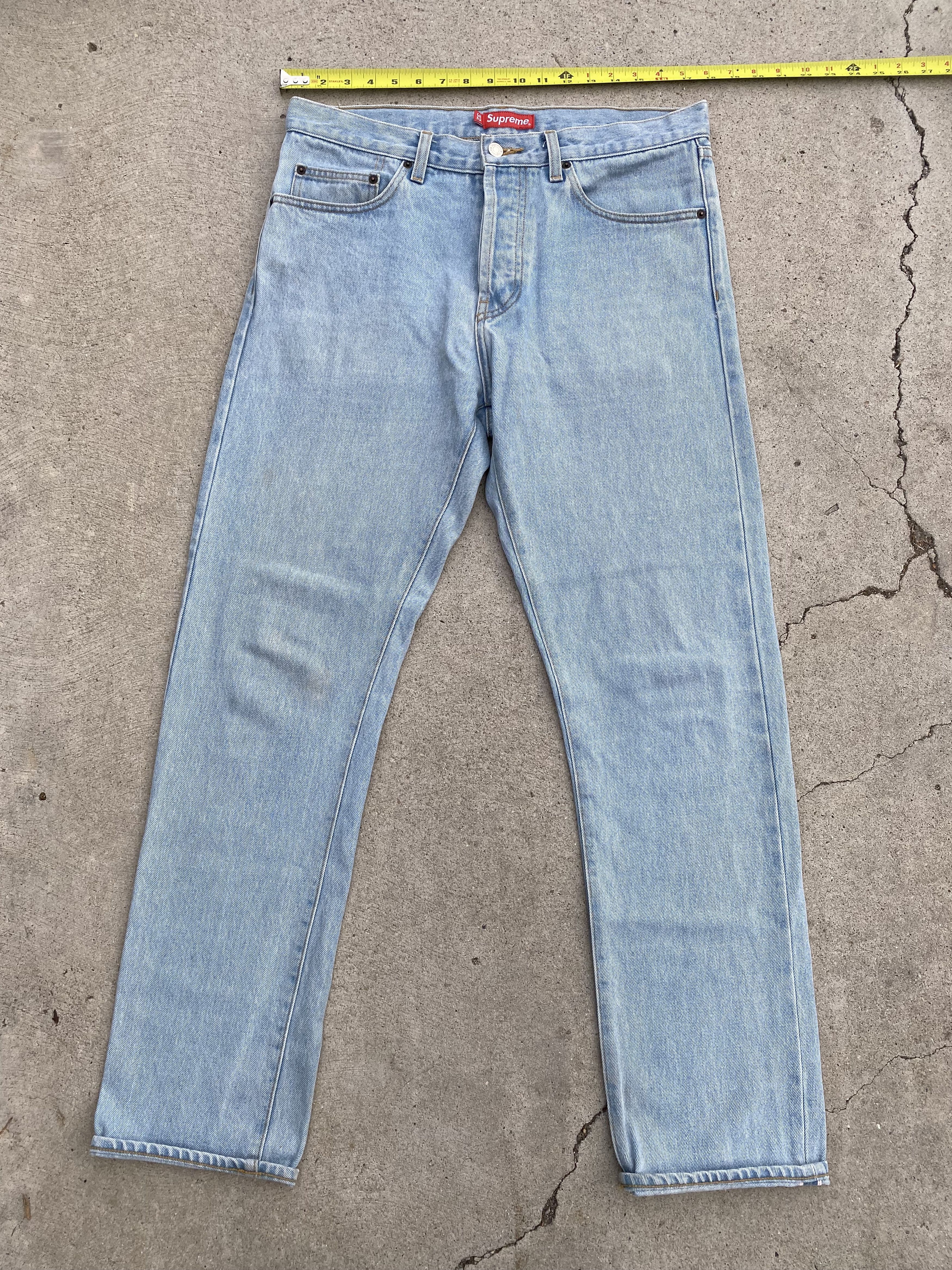 Supreme Supreme Stone Washed Slim Jeans 32 | Grailed